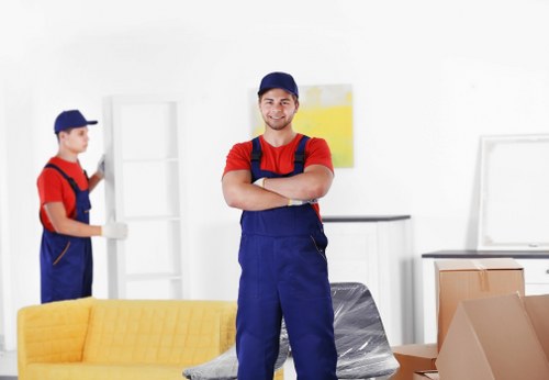 Careful loading of furniture during a Shoreditch removal