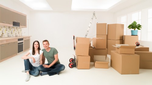 Careful handling of furniture in a Shoreditch apartment move