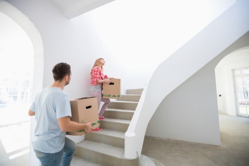 Packing and organising items for storage in Shoreditch